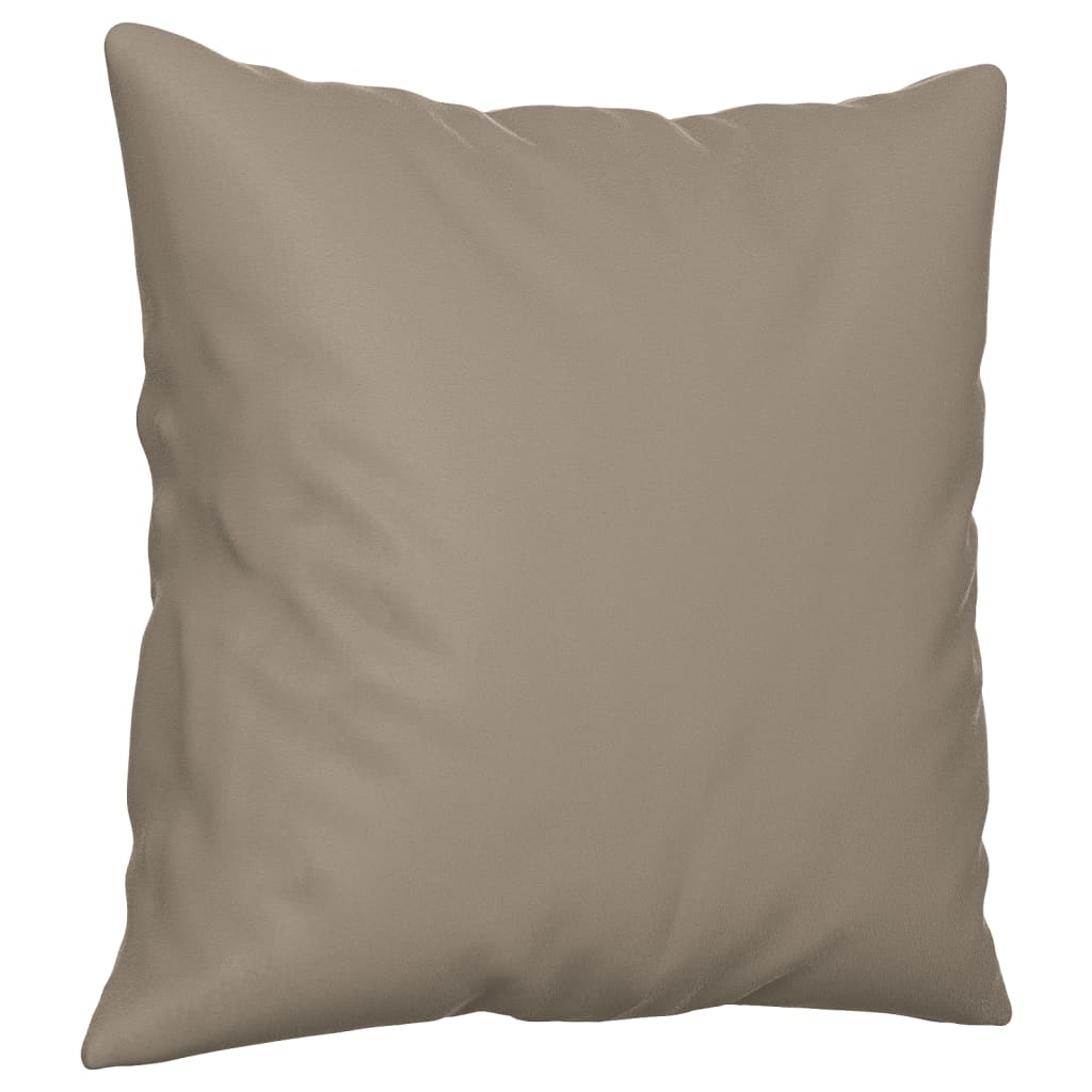Driezitsbank met kussens 180 cm microvezelstof taupe