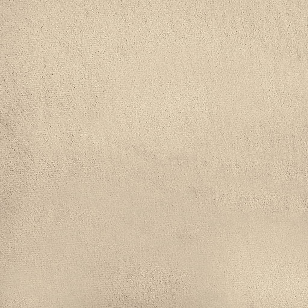 Tweezitsbank 120 cm microvezelstof crème