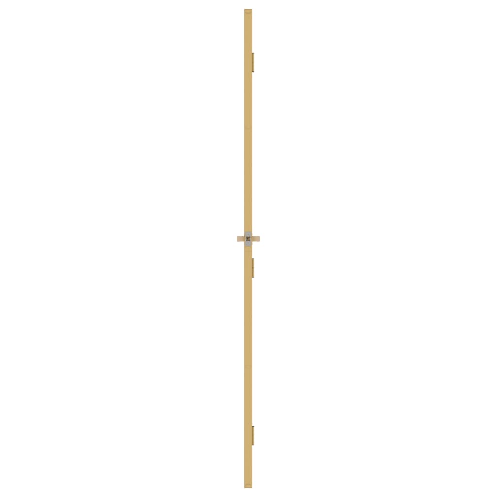 Binnendeur smal 93x201,5 cm gehard glas en aluminium goudkleur