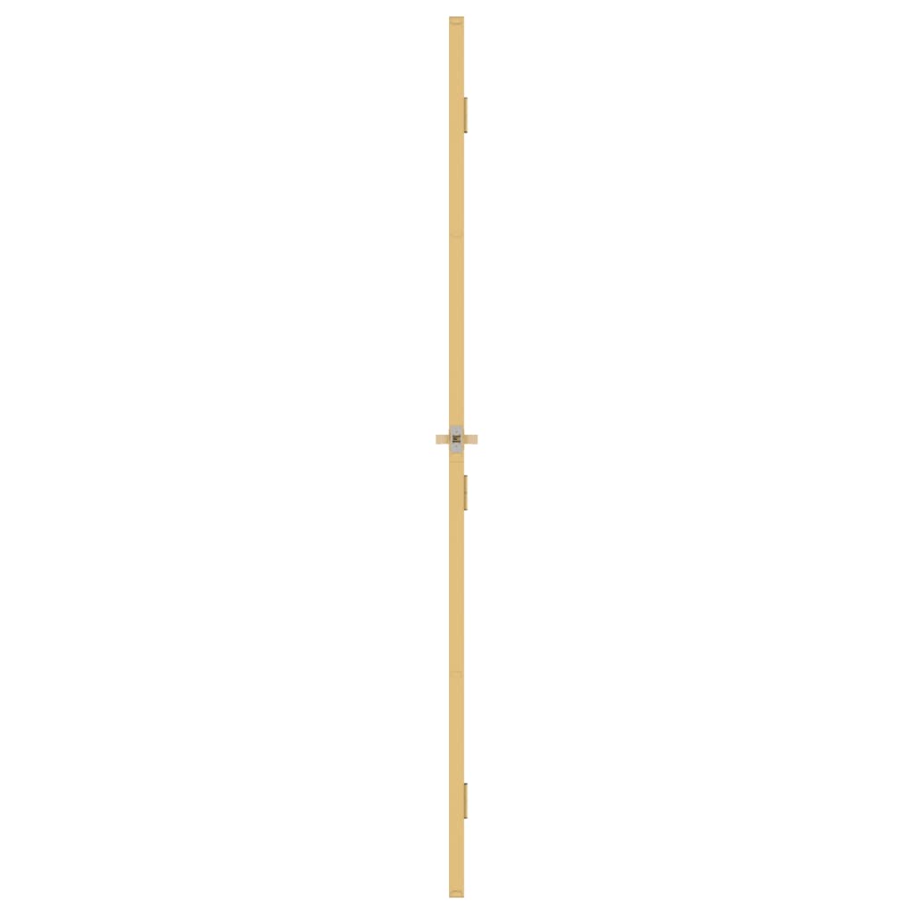 Binnendeur smal 93x201,5 cm gehard glas en aluminium goudkleur