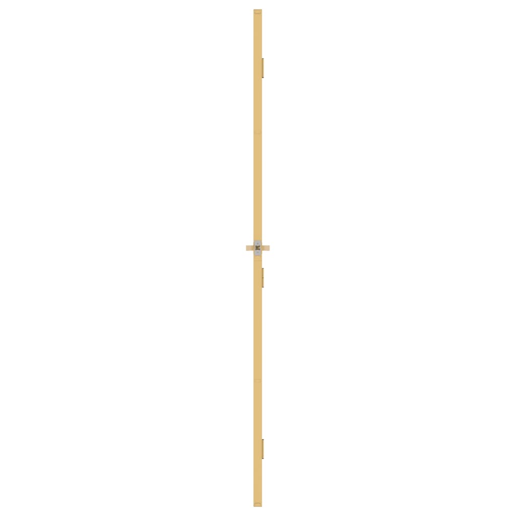 Binnendeur smal 102,5x201,5 cm gehard glas en aluminium goud