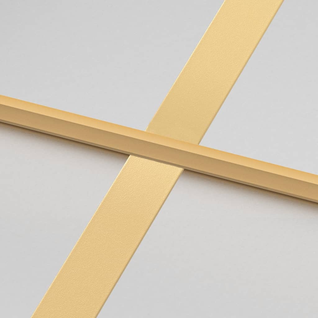 Binnendeur smal 102,5x201,5 cm gehard glas en aluminium goud
