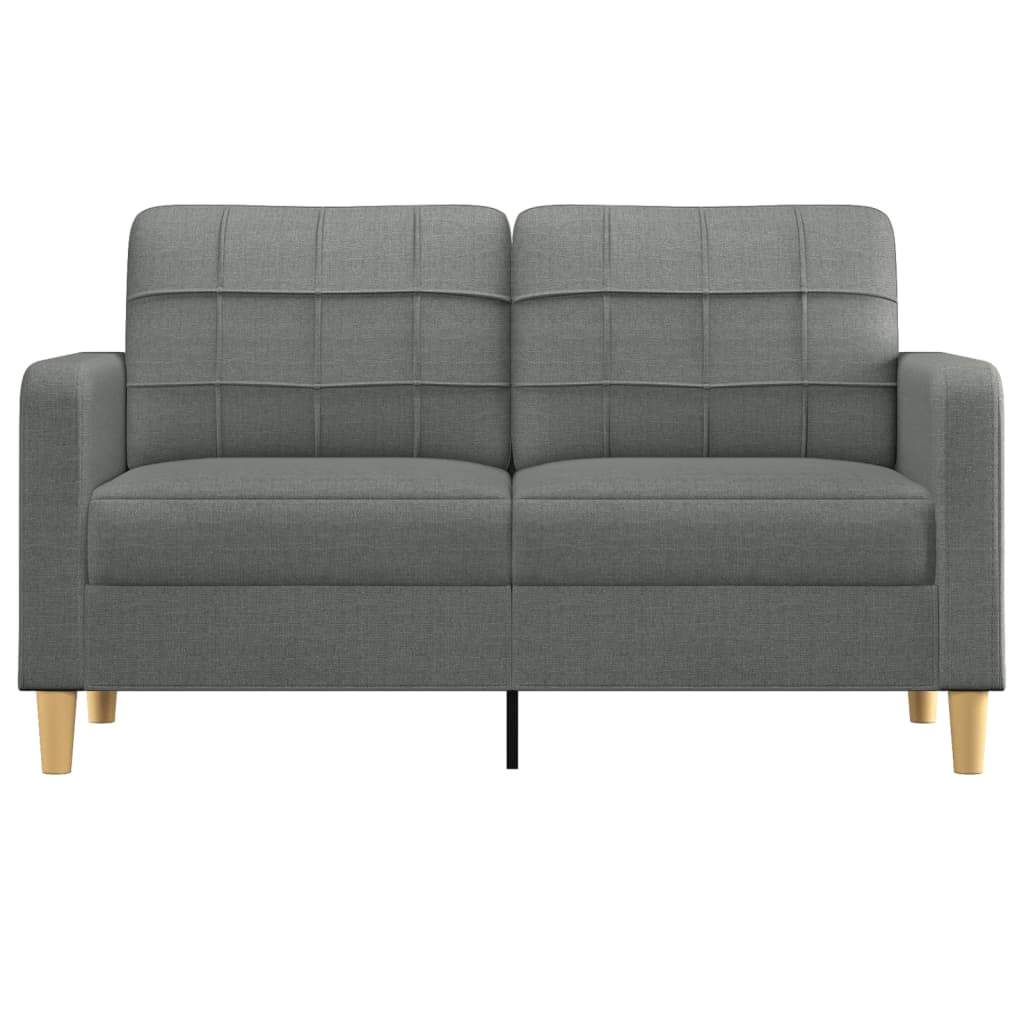 Tweezitsbank 140 cm stof donkergrijs