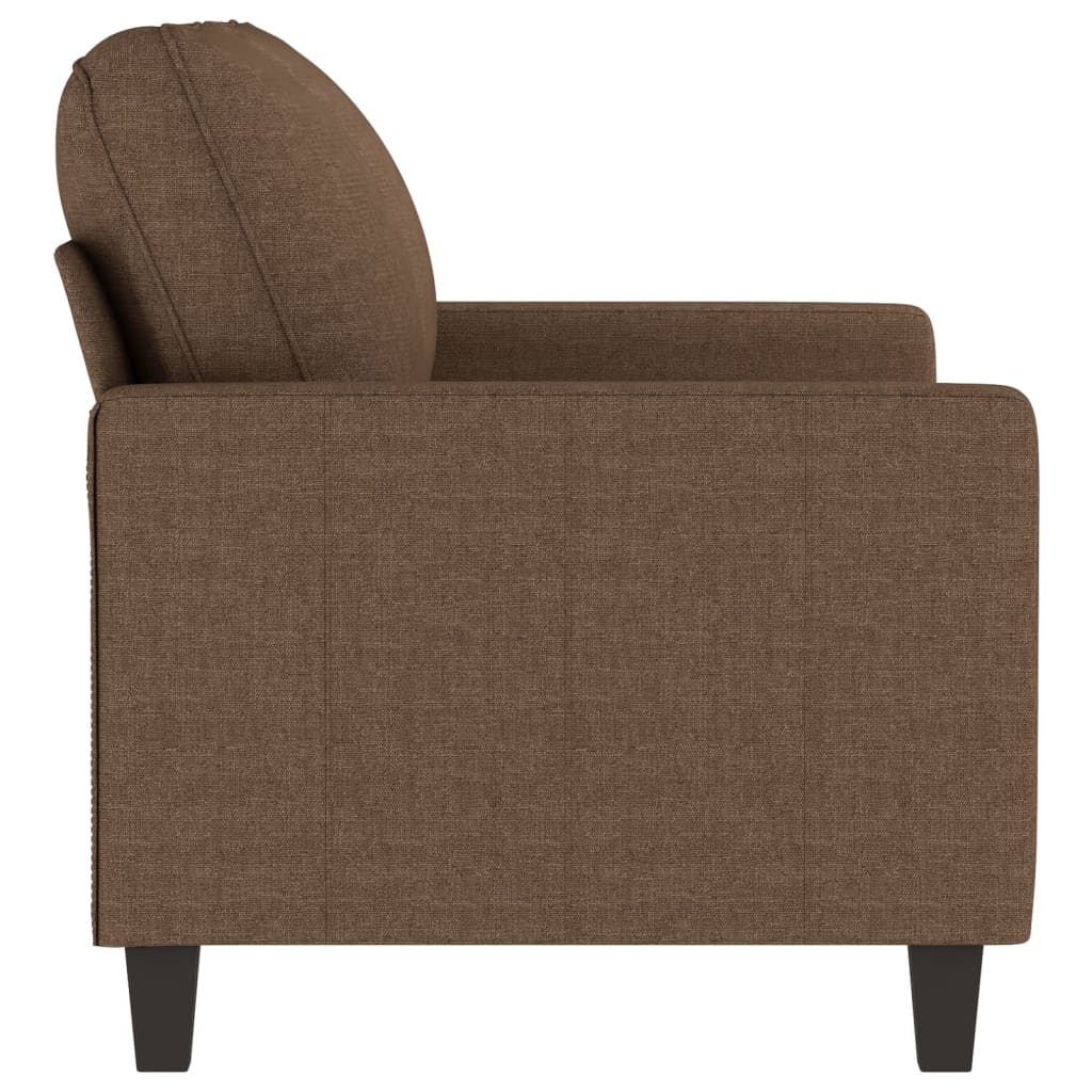Tweezitsbank 120 cm stof bruin