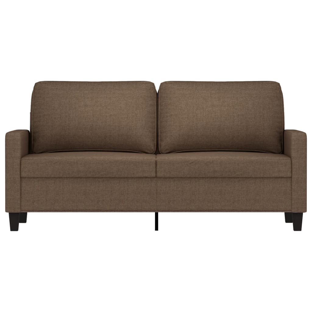 Tweezitsbank 140 cm stof bruin