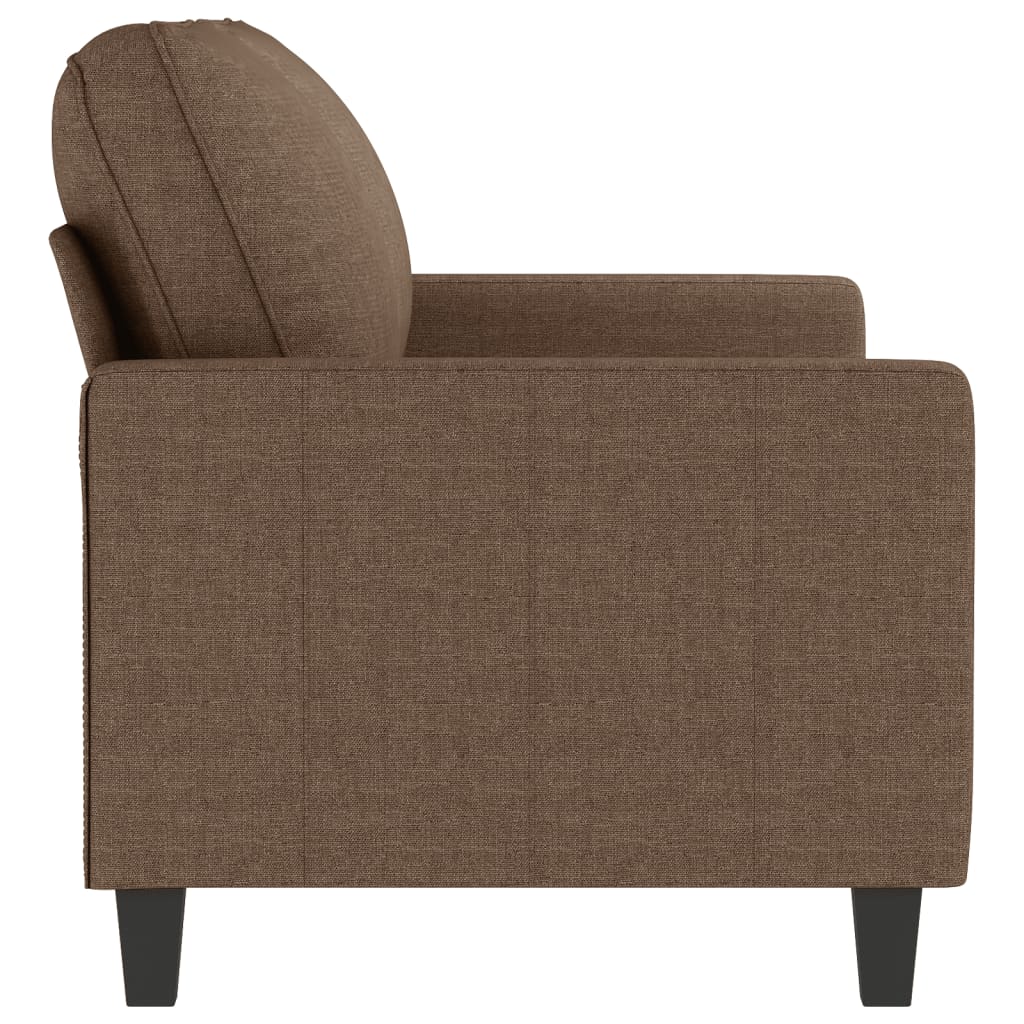 Tweezitsbank 140 cm stof bruin