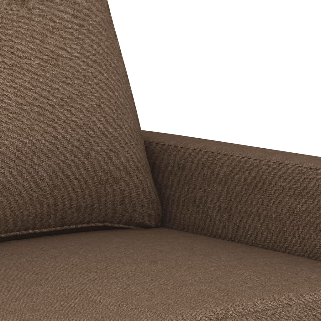 Tweezitsbank 140 cm stof bruin