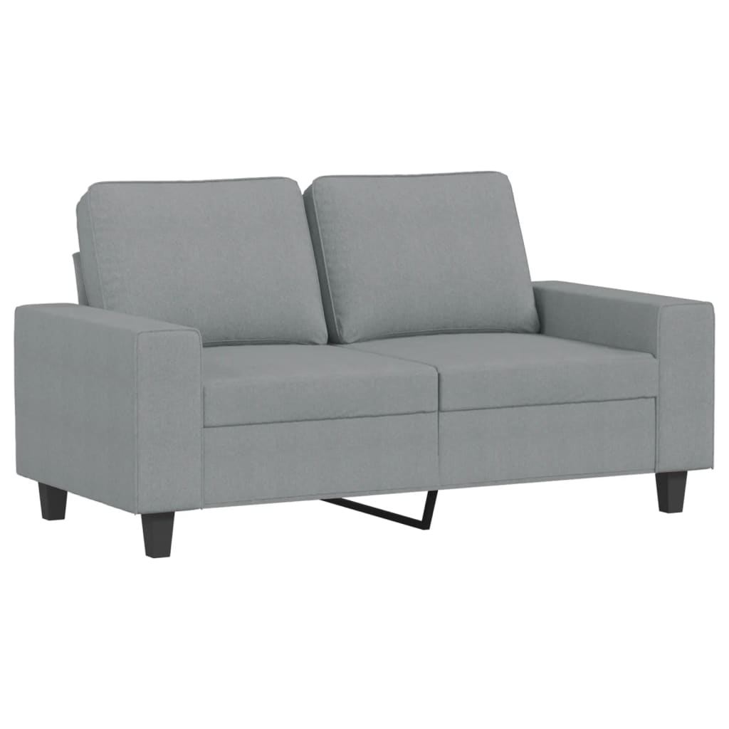 Tweezitsbank 120 cm stof lichtgrijs