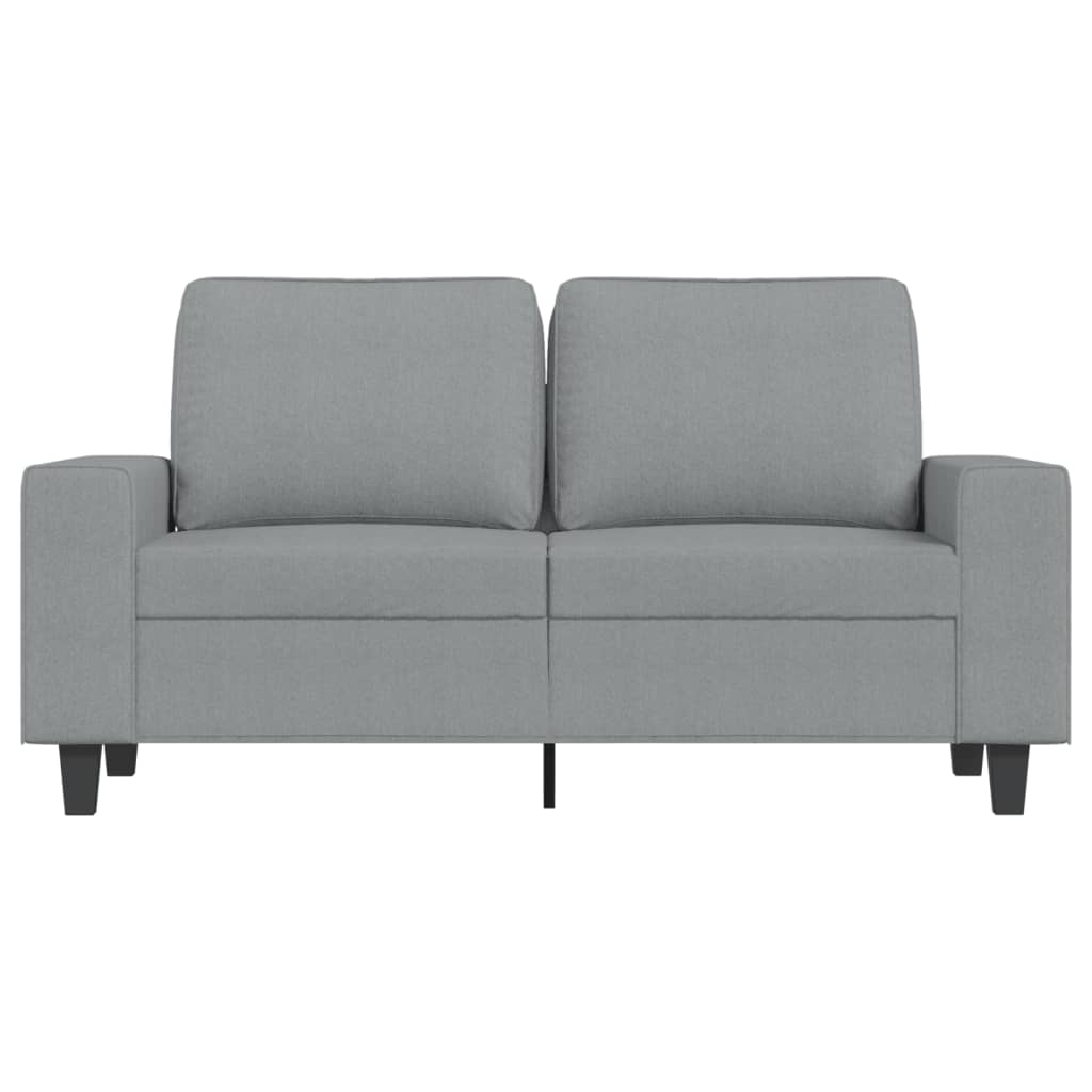 Tweezitsbank 120 cm stof lichtgrijs