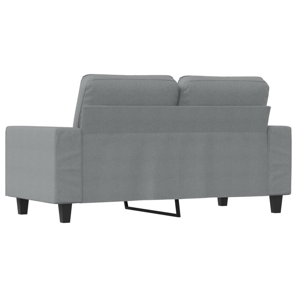 Tweezitsbank 120 cm stof lichtgrijs