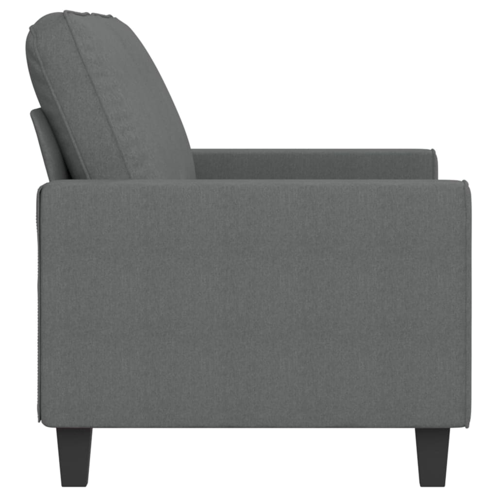 Tweezitsbank 140 cm stof donkergrijs