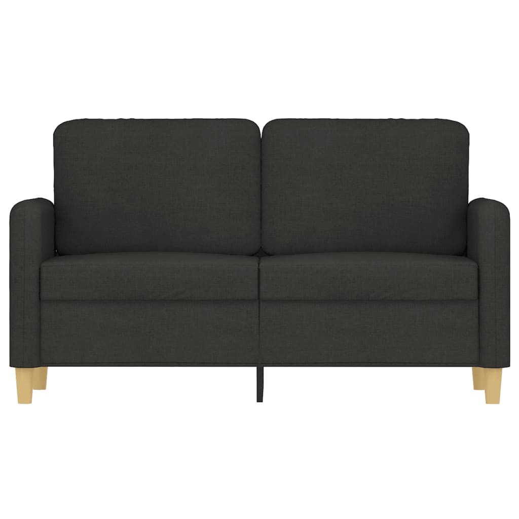 Tweezitsbank 120 cm stof zwart