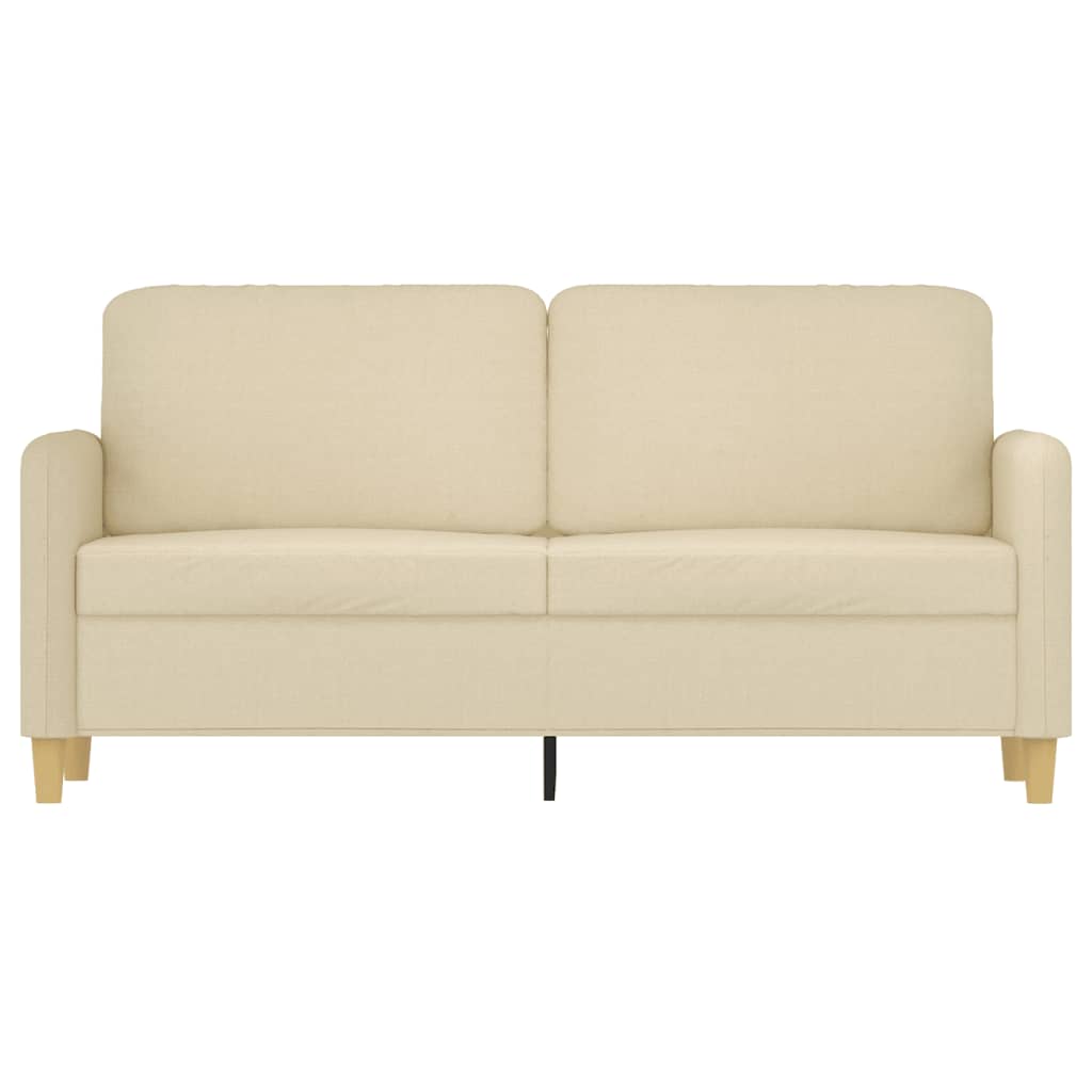 Tweezitsbank 140 cm stof crèmekleurig