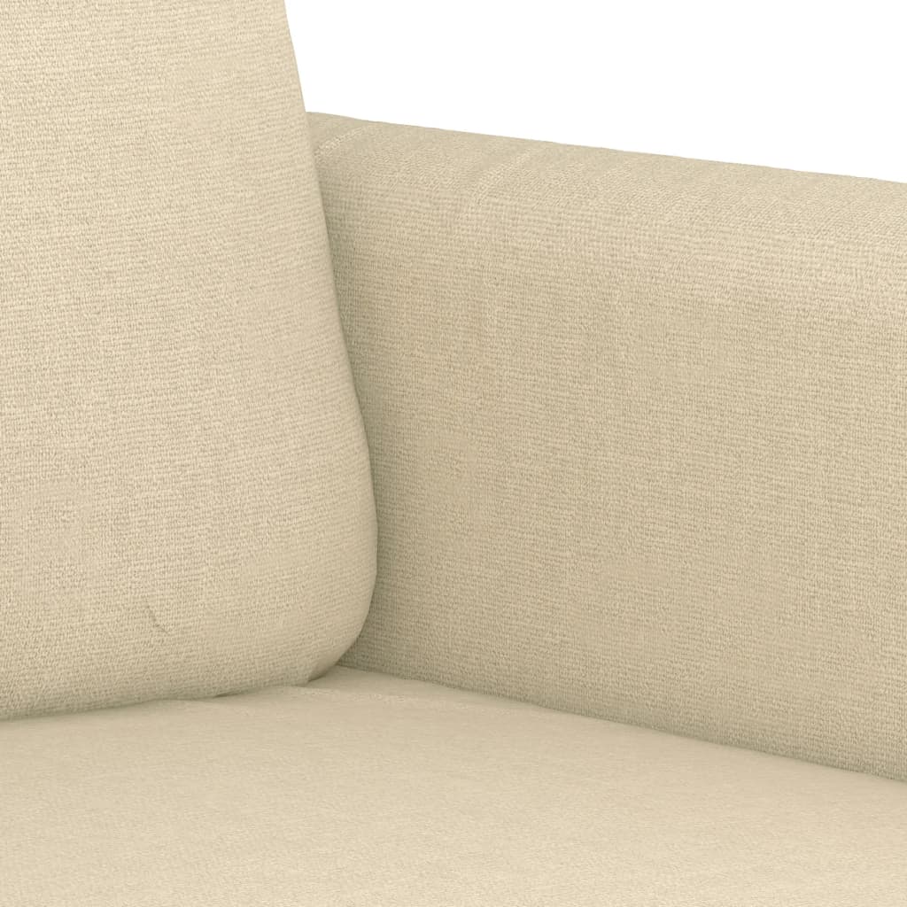 Tweezitsbank 140 cm stof crèmekleurig