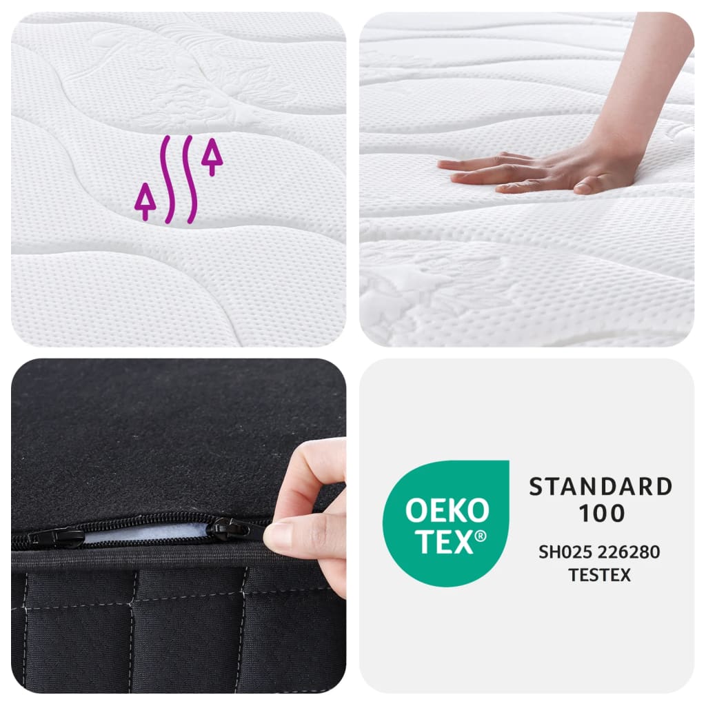 Binnenveringmatras middelhard 90x190 cm Single Size