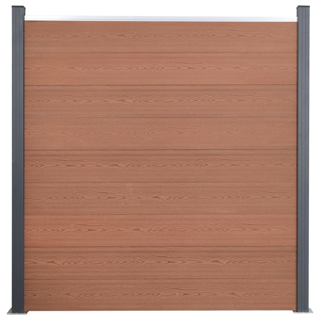 Schuttingpaneelset 180x186 cm HKC bruin