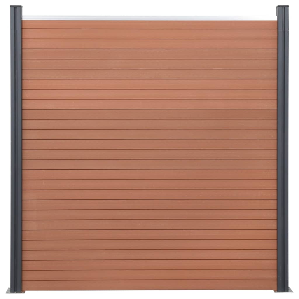 Schuttingpaneelset 180x186 cm HKC bruin