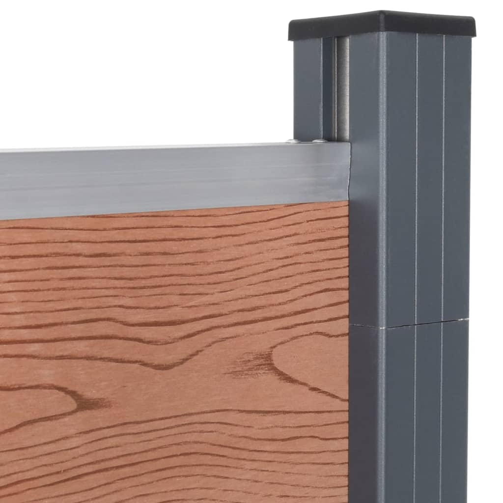 Schuttingpaneelset 180x186 cm HKC bruin