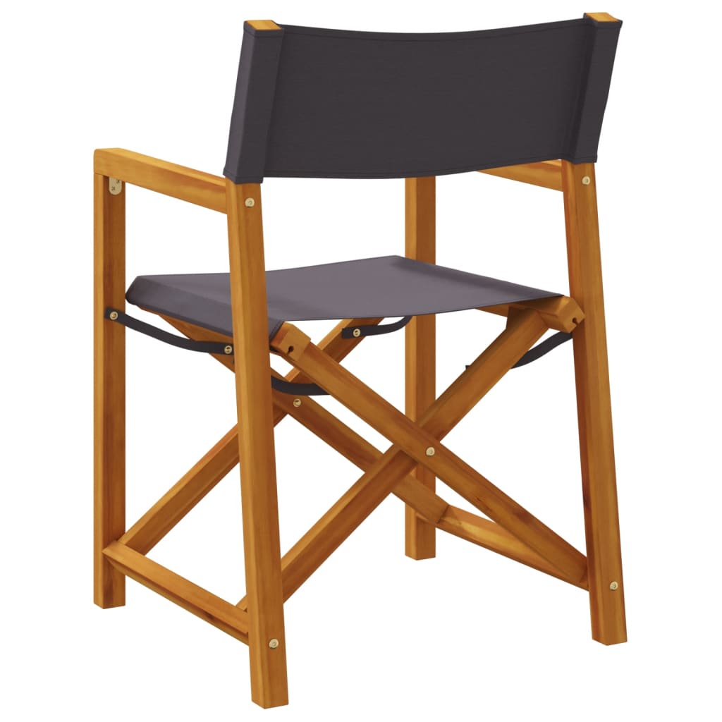 Tuinstoelen 8 st inklapbaar stof donkergrijs