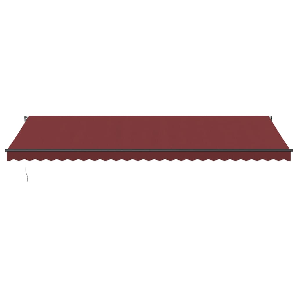 Luifel handmatig uittrekbaar 600x350 cm bordeauxrood
