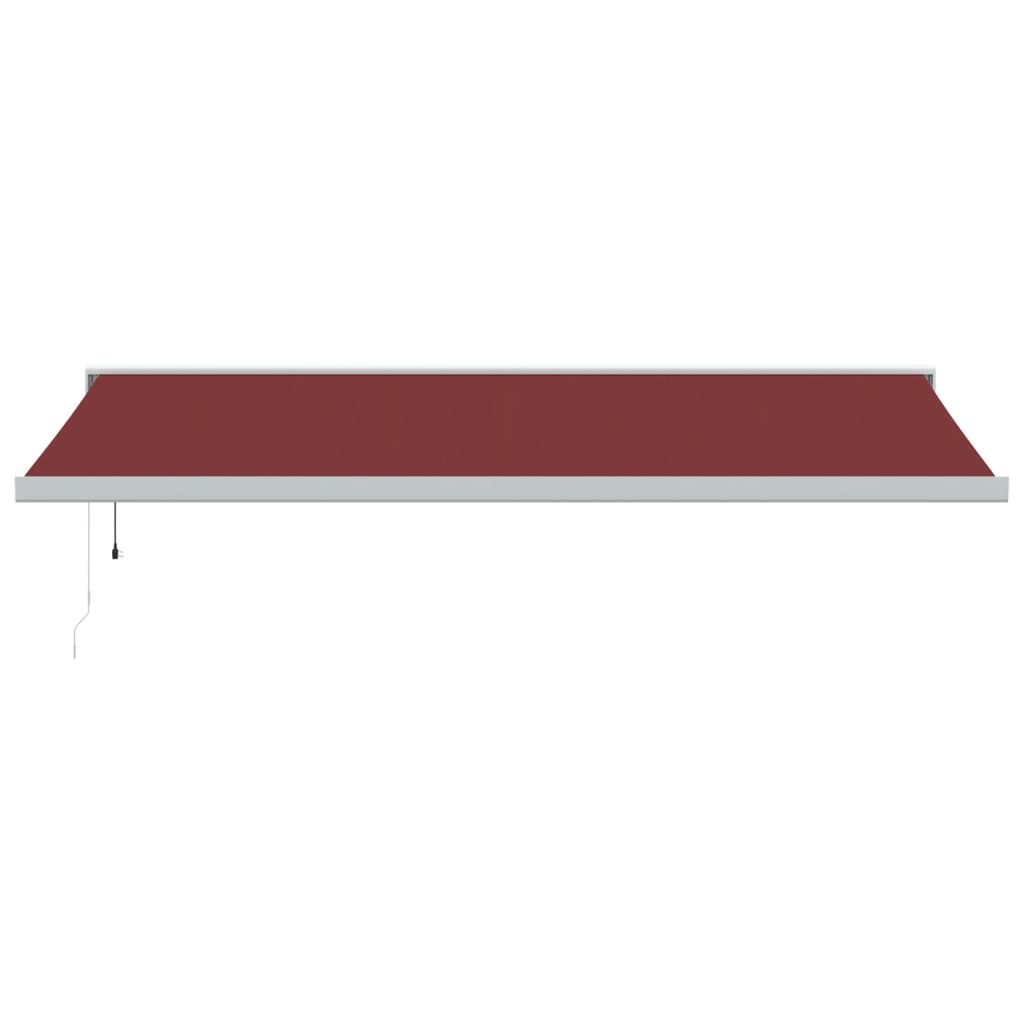 Luifel automatisch uittrekbaar 500x300 cm bordeauxrood