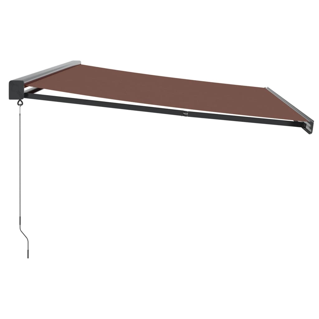 Luifel handmatig uittrekbaar 500x300 cm bruin