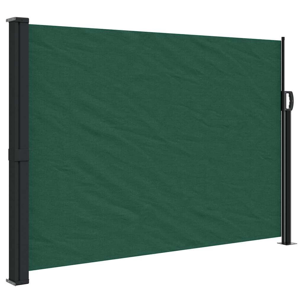 Tuinscherm uittrekbaar 140x600 cm donkergroen