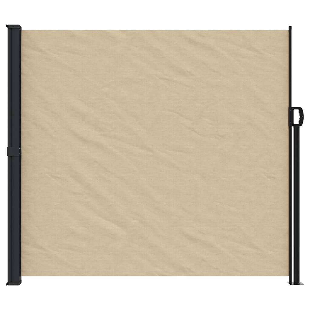Windscherm uittrekbaar 180x600 cm beige
