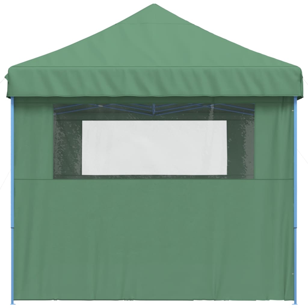 Partytent inklapbaar pop-up met 3 zijwanden groen