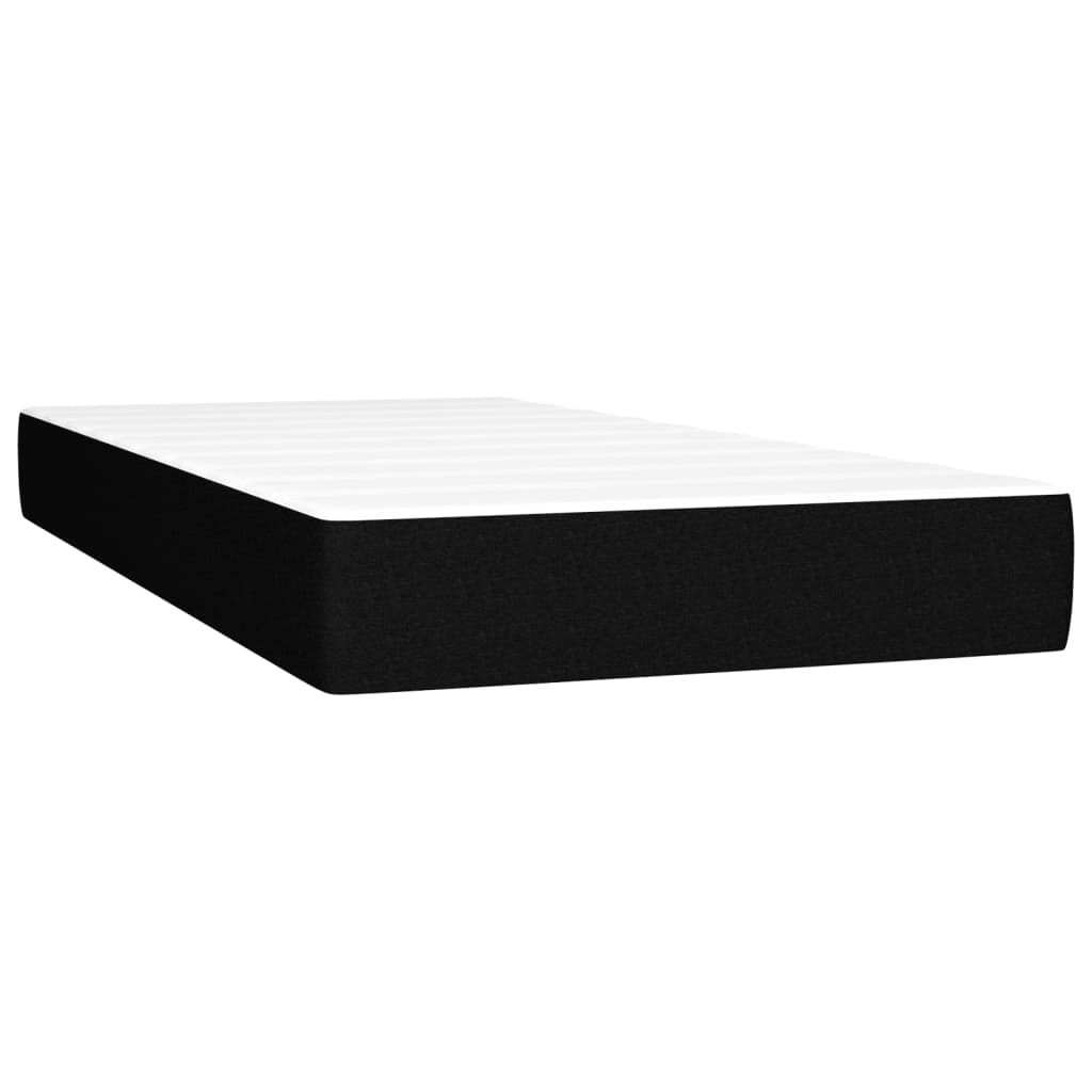 Pocketveringmatras 120x190x20 cm stof zwart