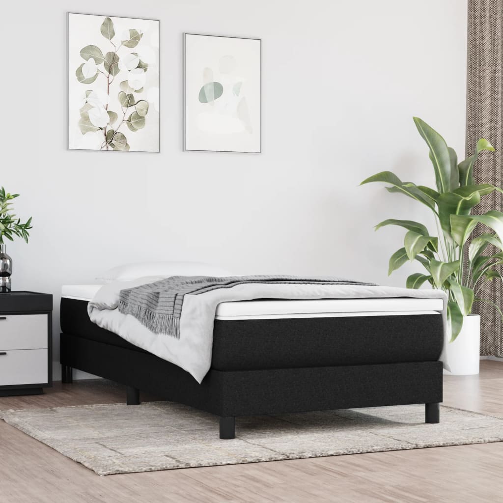 Pocketveringmatras 120x190x20 cm stof zwart