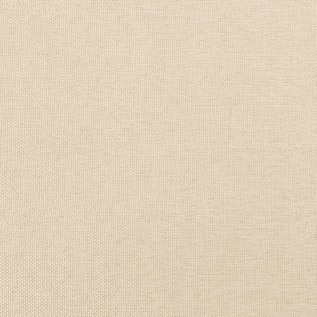 Pocketveringmatras 120x190x20 cm stof crèmekleurig
