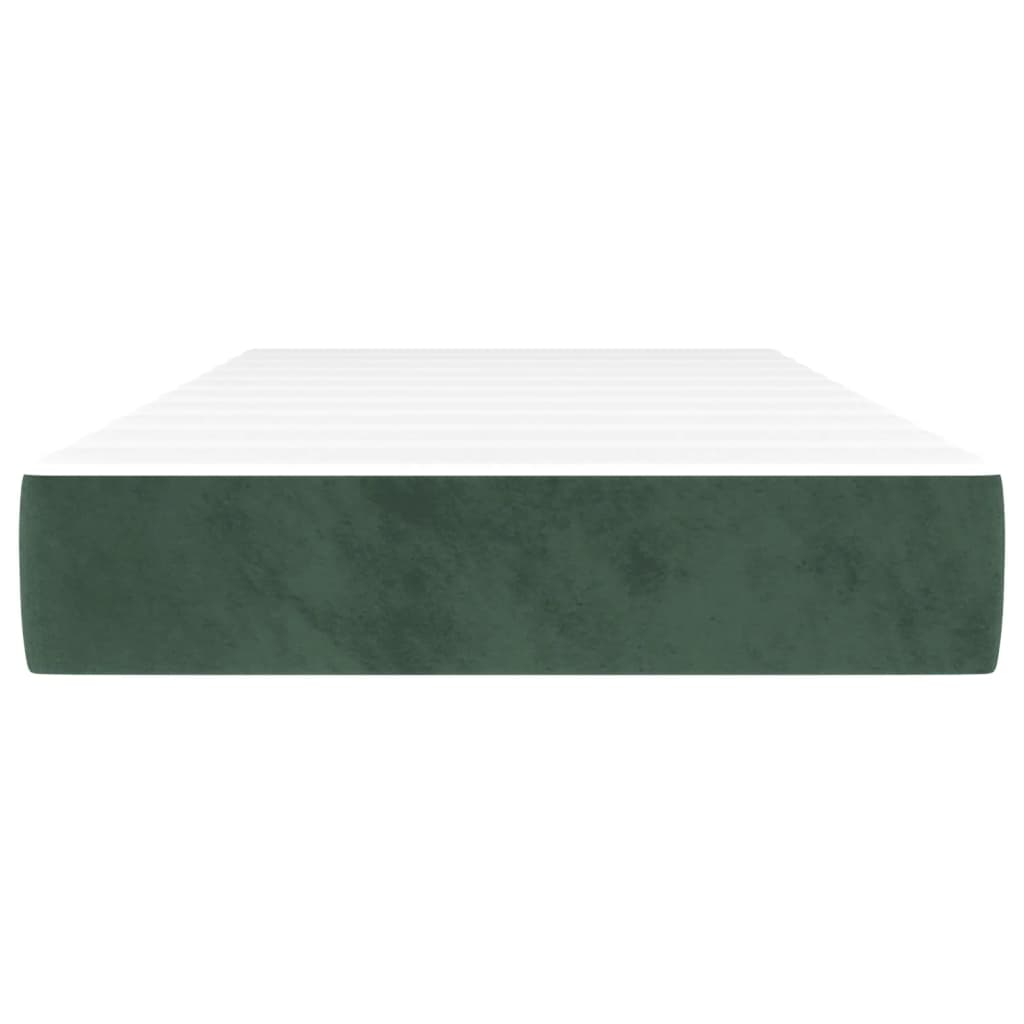 Pocketveringmatras 120x190x20 cm fluweel donkergroen