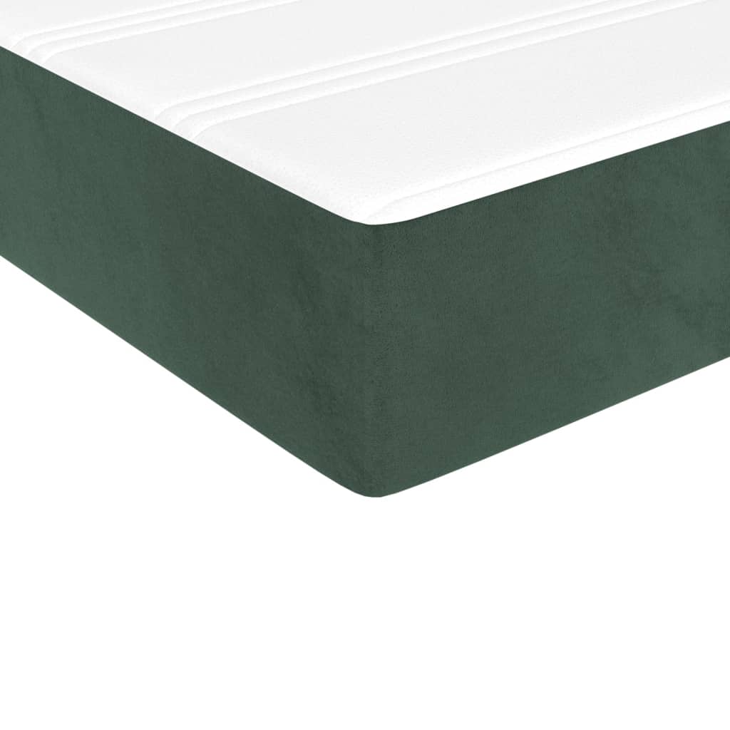 Pocketveringmatras 120x190x20 cm fluweel donkergroen