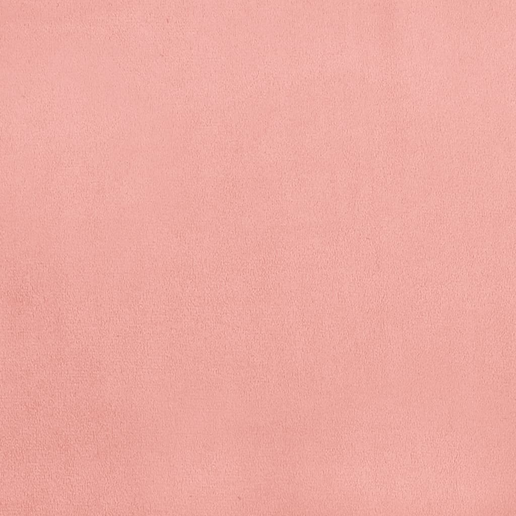 Pocketveringmatras 120x190x20 cm fluweel roze