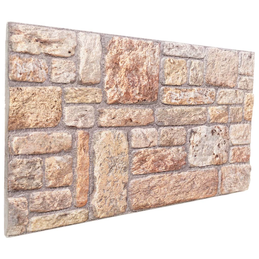 Wandpanelen 3D 100X50 Cm Eps Bruin Lichtbruin en wit