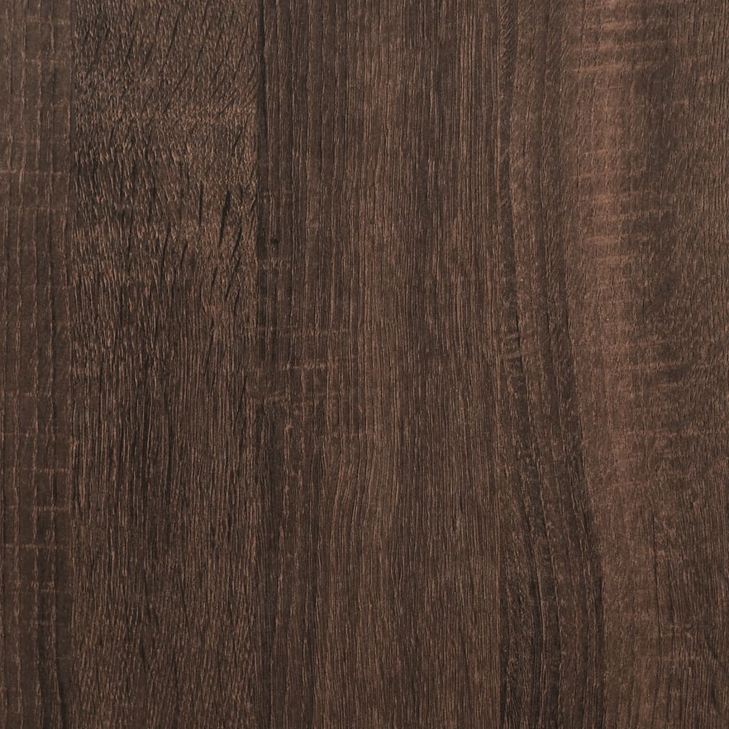 Nachtkastje 40x30x40 cm bewerkt hout bruin eikenkleur