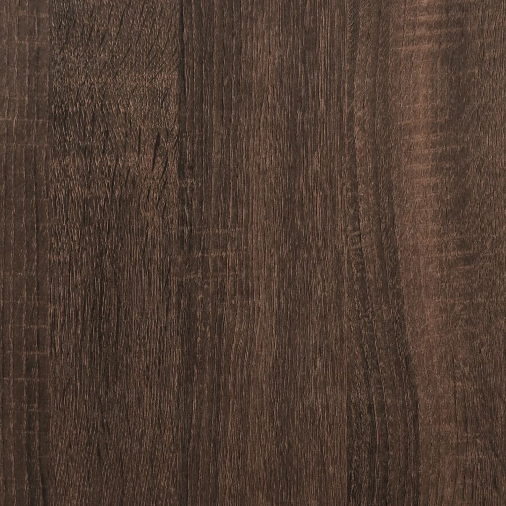 Nachtkastje 40x31x50 cm bewerkt hout bruin eikenkleurig
