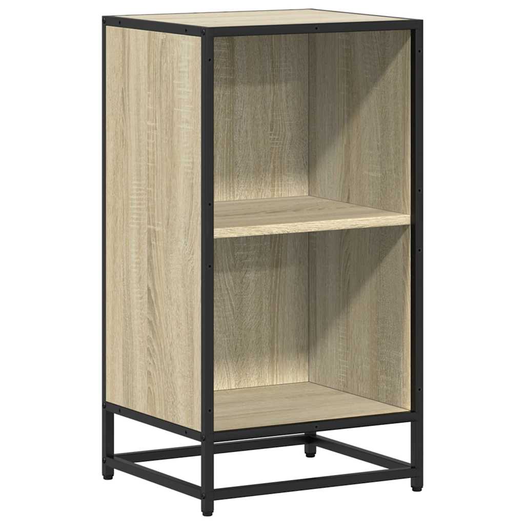 Boekenkast 40x35x76 cm bewerkt hout sonoma eikenkleurig