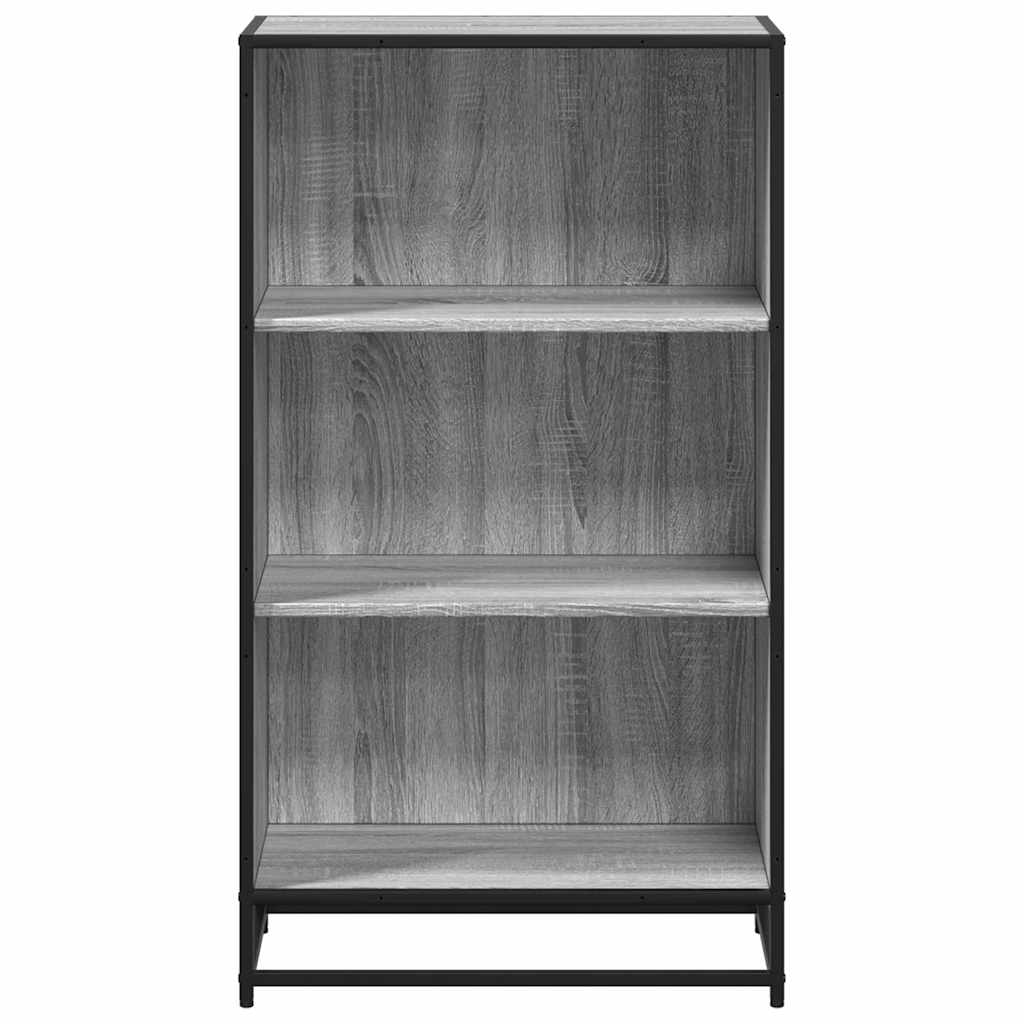 Boekenkast 60x35x107,5 cm bewerkt hout grijs sonoma eikenkleur