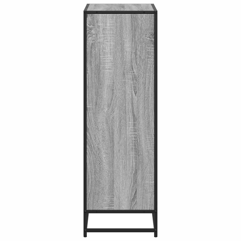Boekenkast 60x35x107,5 cm bewerkt hout grijs sonoma eikenkleur