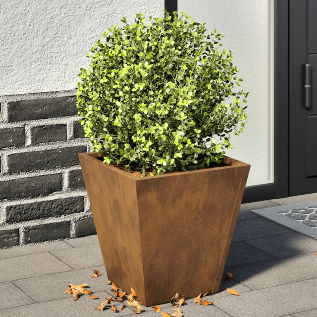 Plantenbakken Weervast Staal 2 30 x 30 x 30 cm Cortenstaal/Bruin