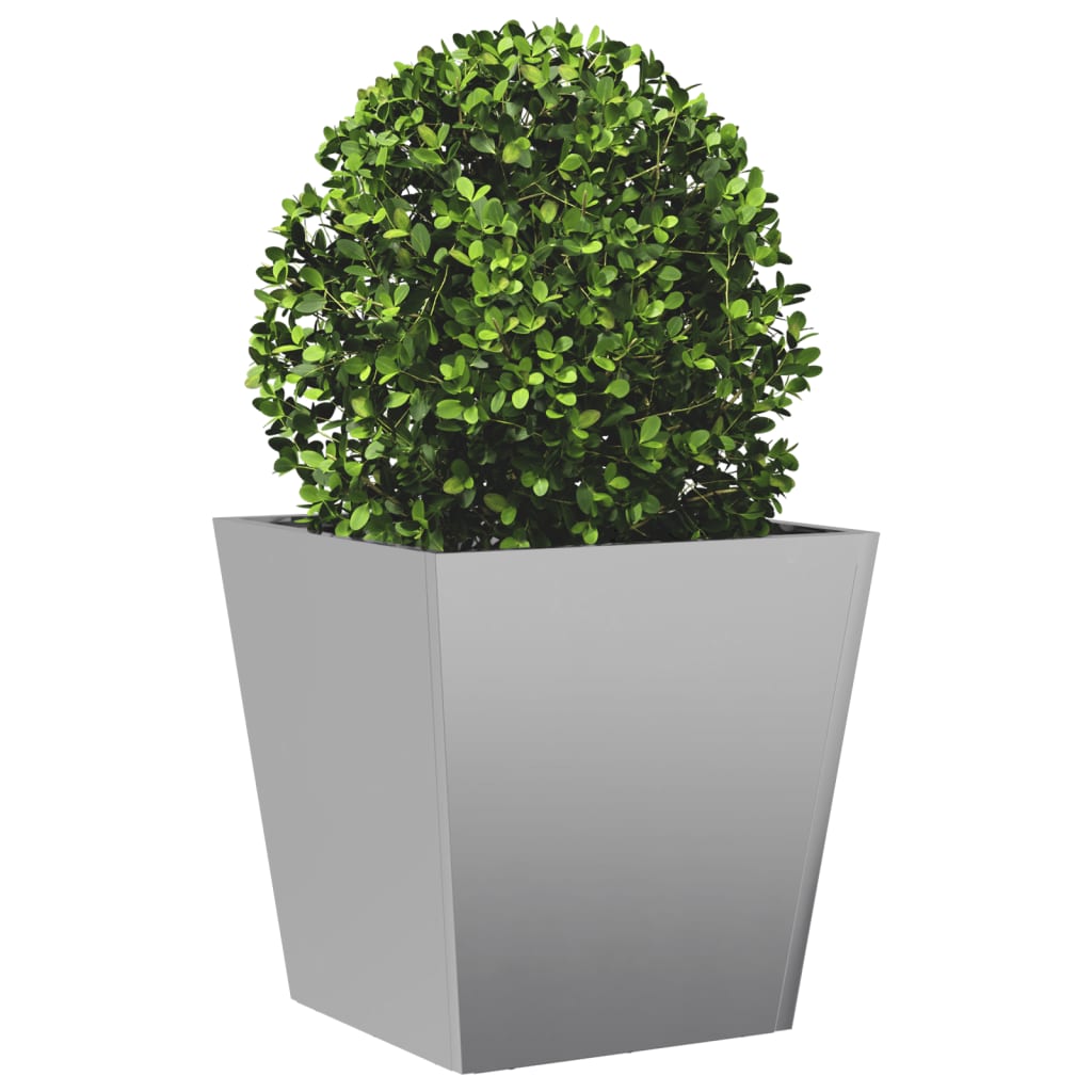 Plantenbakken Gegalvaniseerd Staal 2 40 x 40 x 40 cm Gegalvaniseerd staal/Grijs