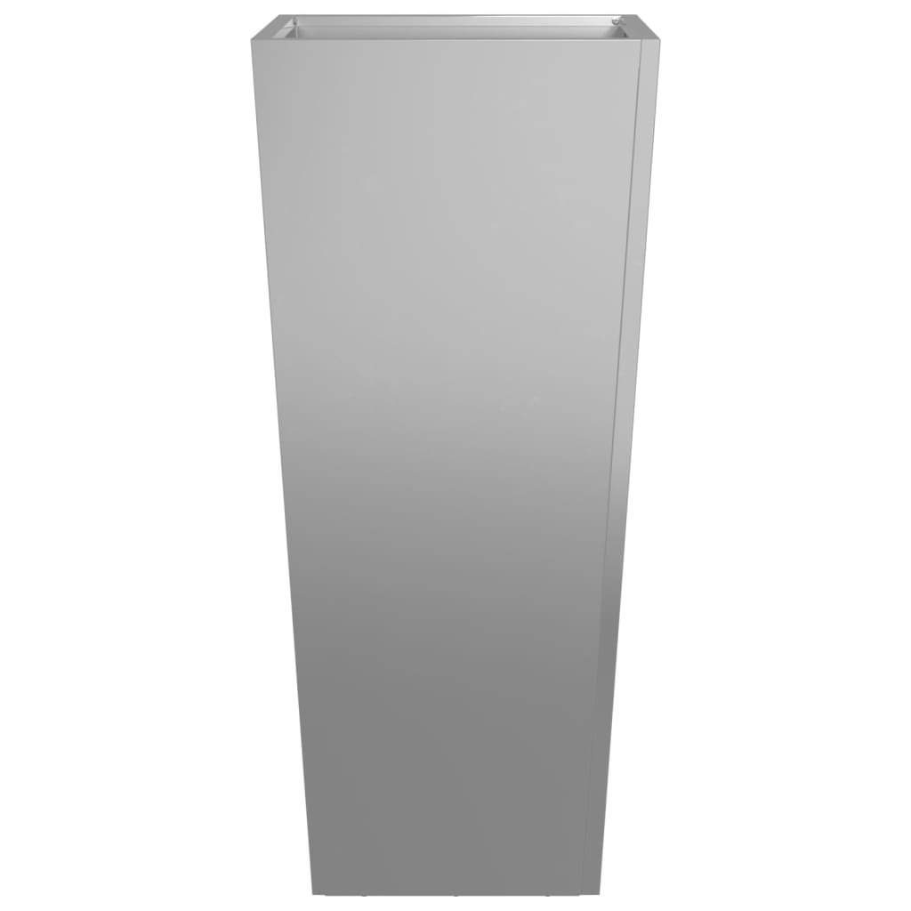 Plantenbakken Gegalvaniseerd Staal 2 35 x 35 x 75 cm Gegalvaniseerd staal/Grijs