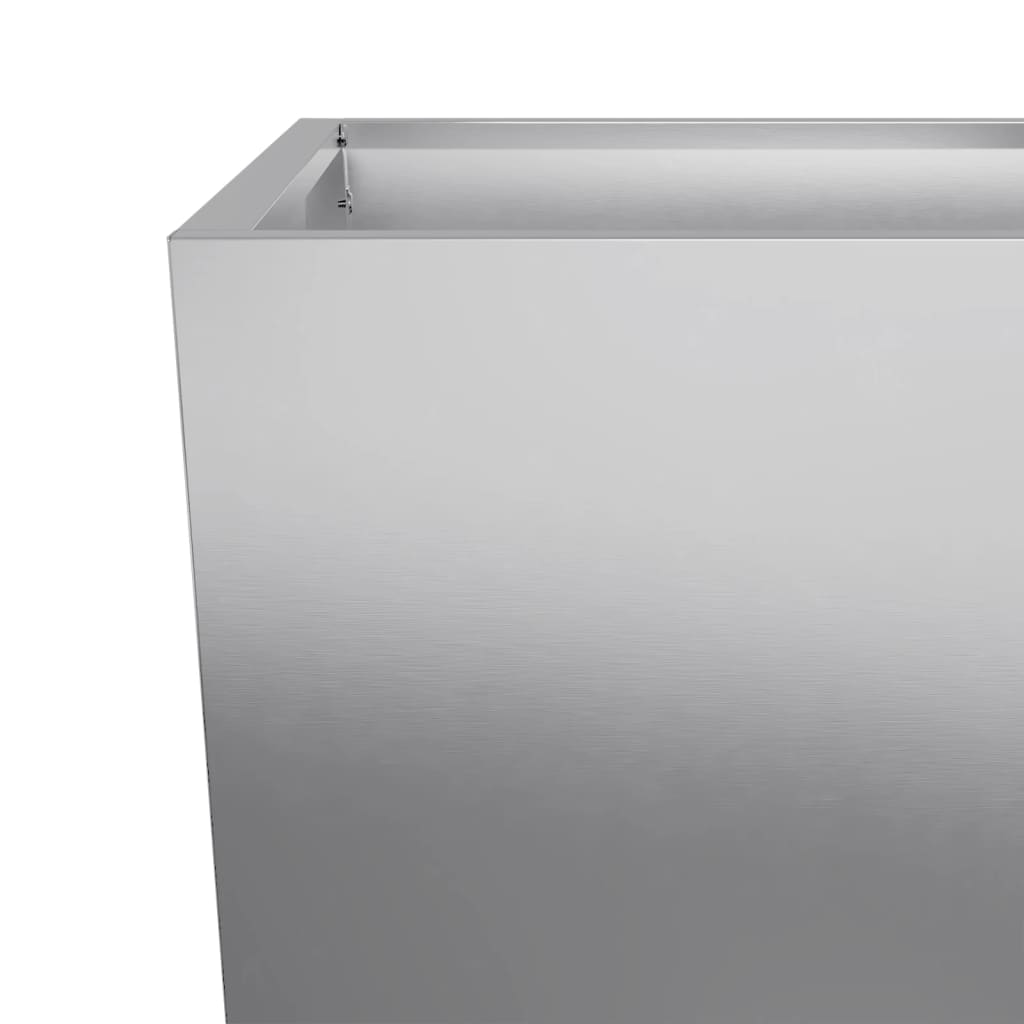 Plantenbakken Gegalvaniseerd Staal 2 35 x 35 x 75 cm Gegalvaniseerd staal/Grijs