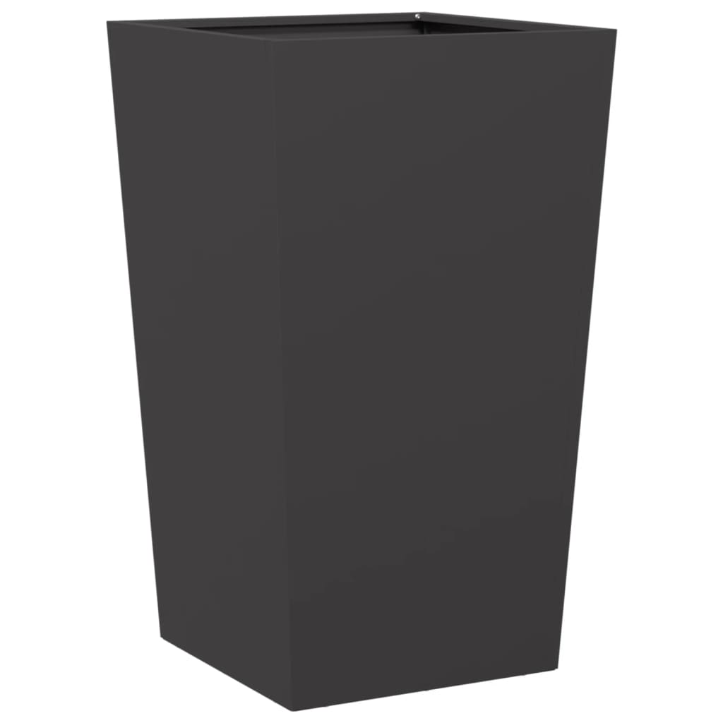 Plantenbakken Staal Zwart 2 45 x 45 x 75 cm Staal/Zwart