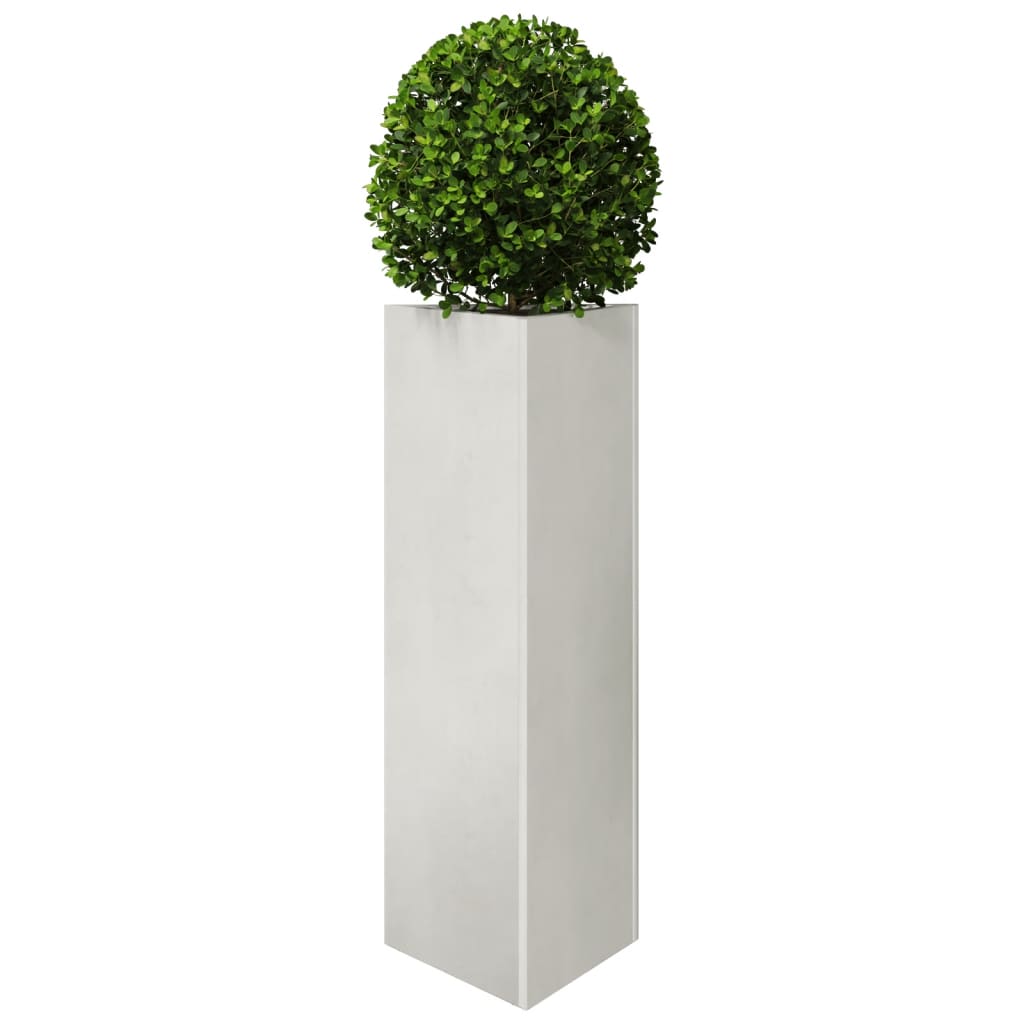 Plantenbakken Driehoek Roestvrij Staal 2 30 x 26 x 75 cm Roestvrij staal/Lichtgrijs