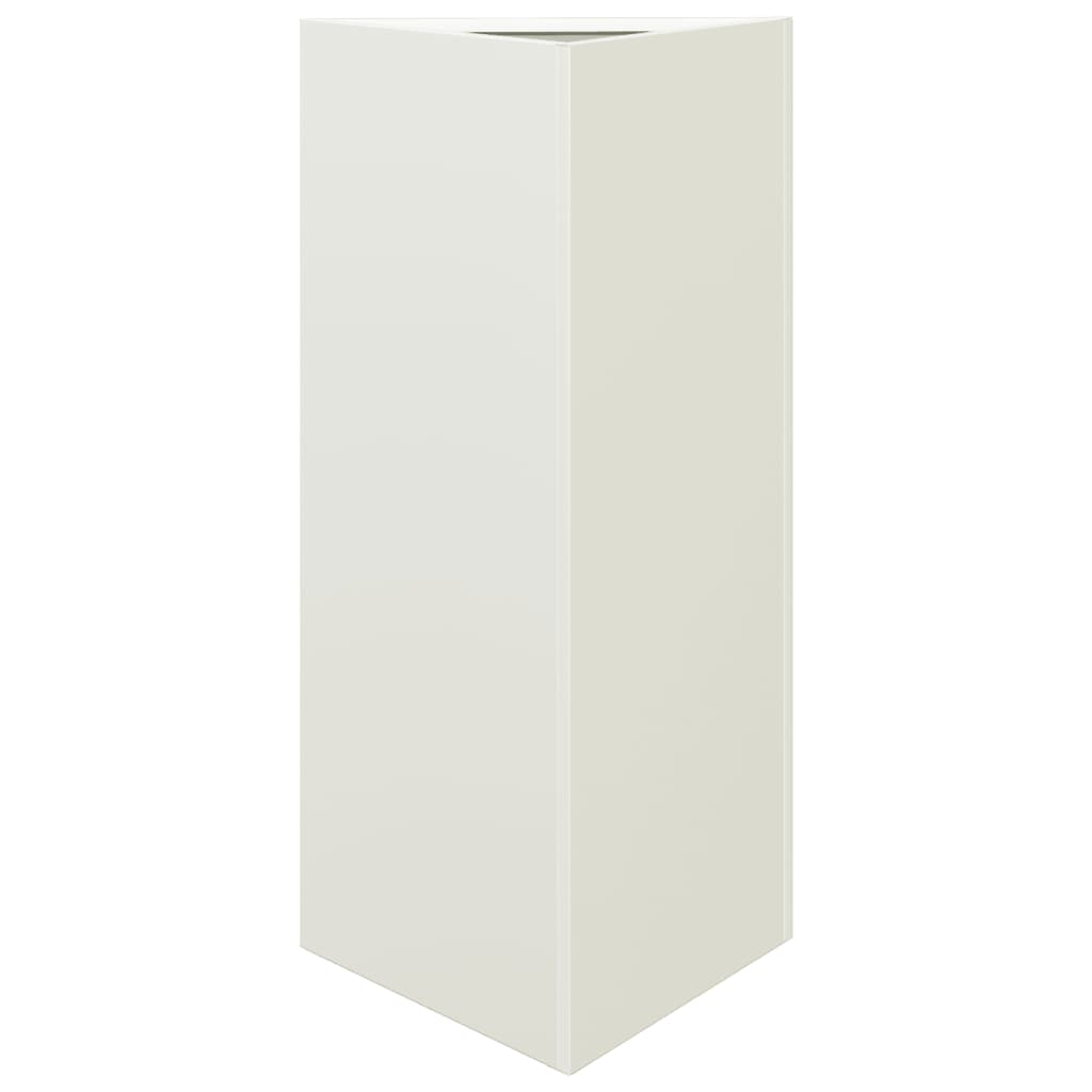 Plantenbakken Driehoek 40X34,5X70 Cm Staal Wit 2 40 x 34.5 x 70 cm Staal/Wit