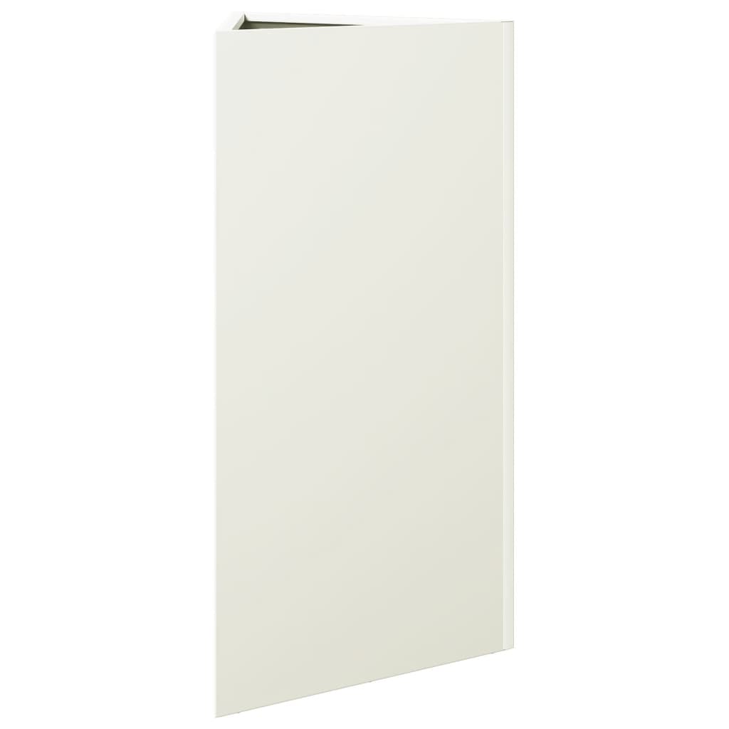 Plantenbakken Driehoek 40X34,5X70 Cm Staal Wit 2 40 x 34.5 x 70 cm Staal/Wit