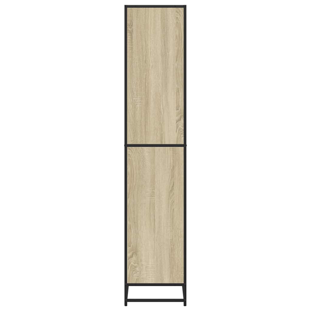Boekenkast 60x35x170,5 cm bewerkt hout sonoma eikenkleurig